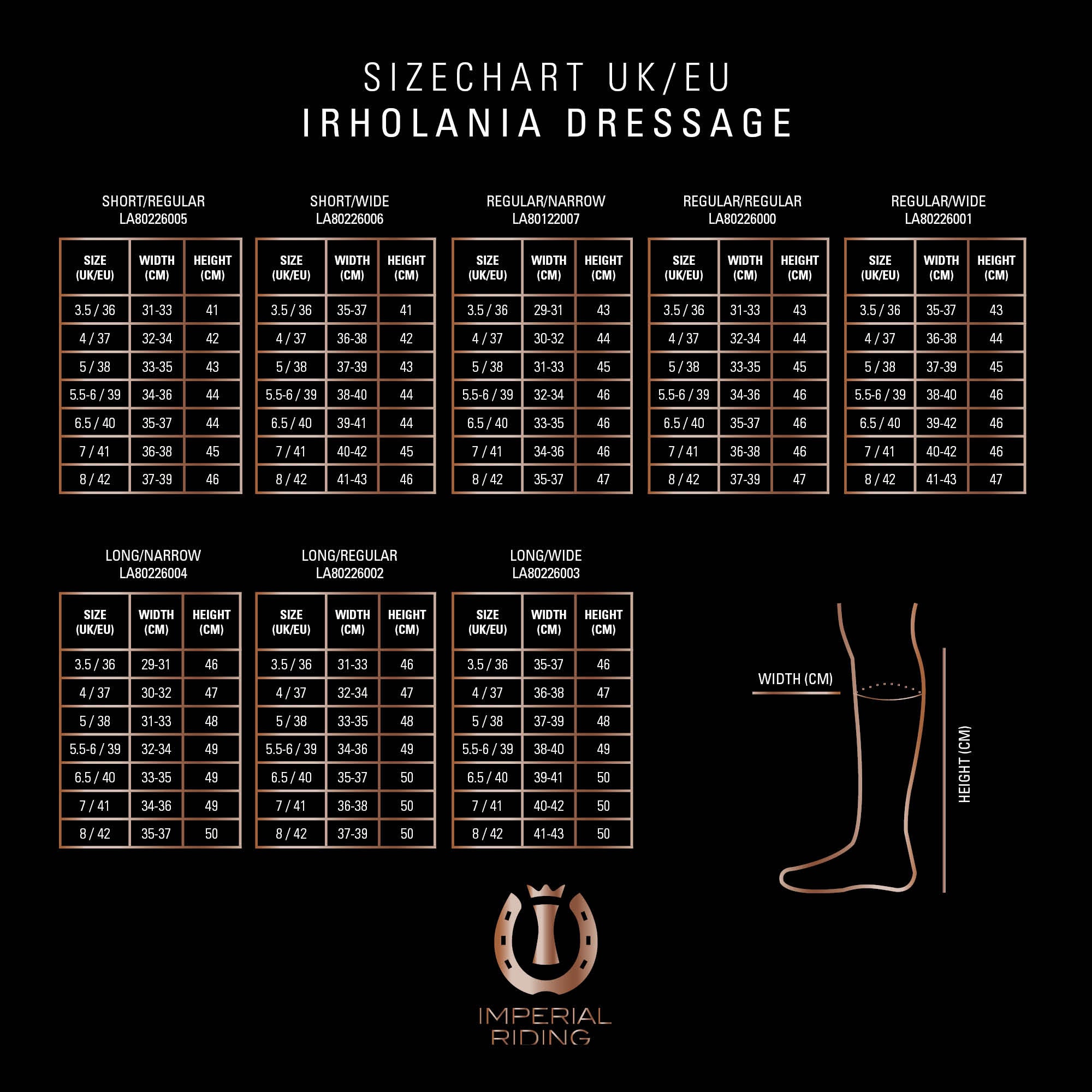 Riding boots IRHOlania Deluxe Dressage Long/Wide