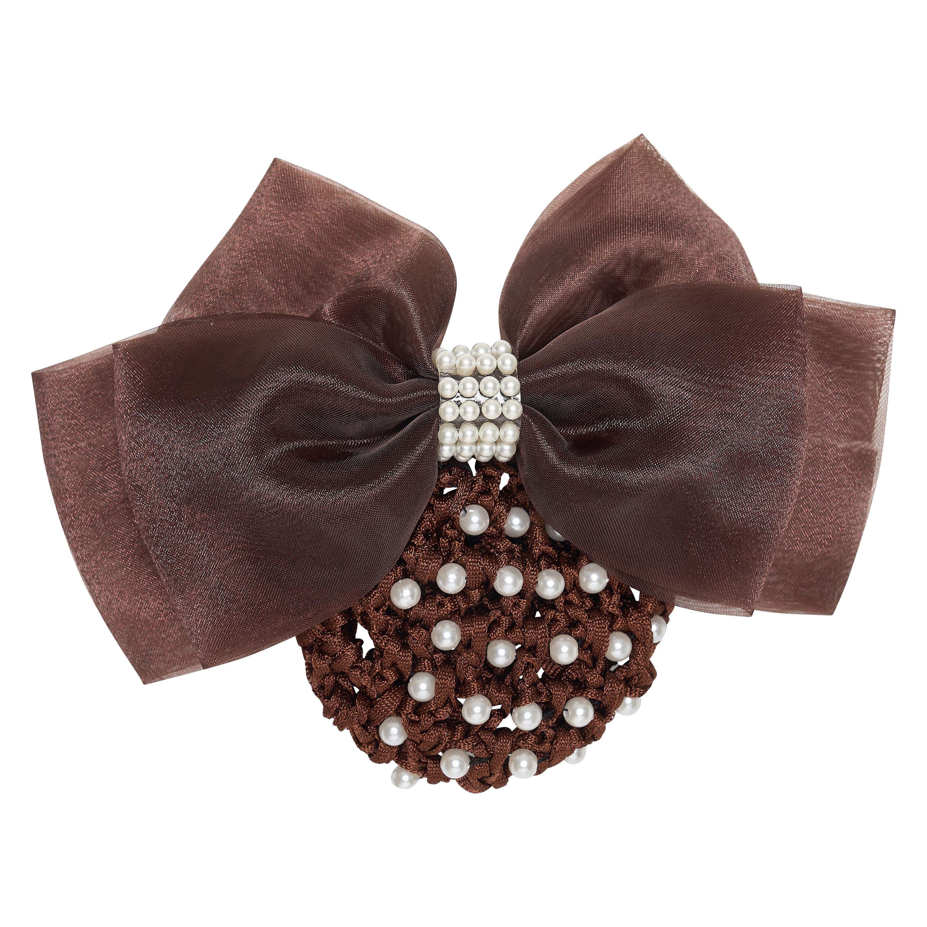 Hair bow with net pearls IRH