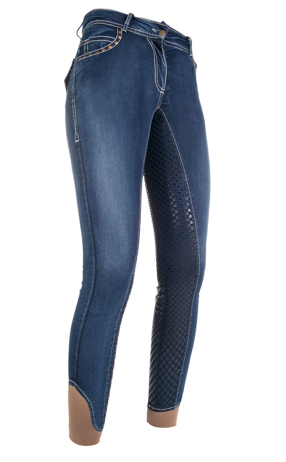 Riding breeches Pasadena Summer Denim s. f. seat 6100 jeans blue / EU140/age 8-9