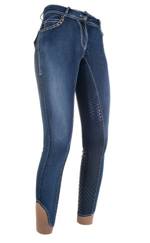 Riding breeches Pasadena Summer Denim s. f. seat 6100 jeans blue / EU140/age 8-9