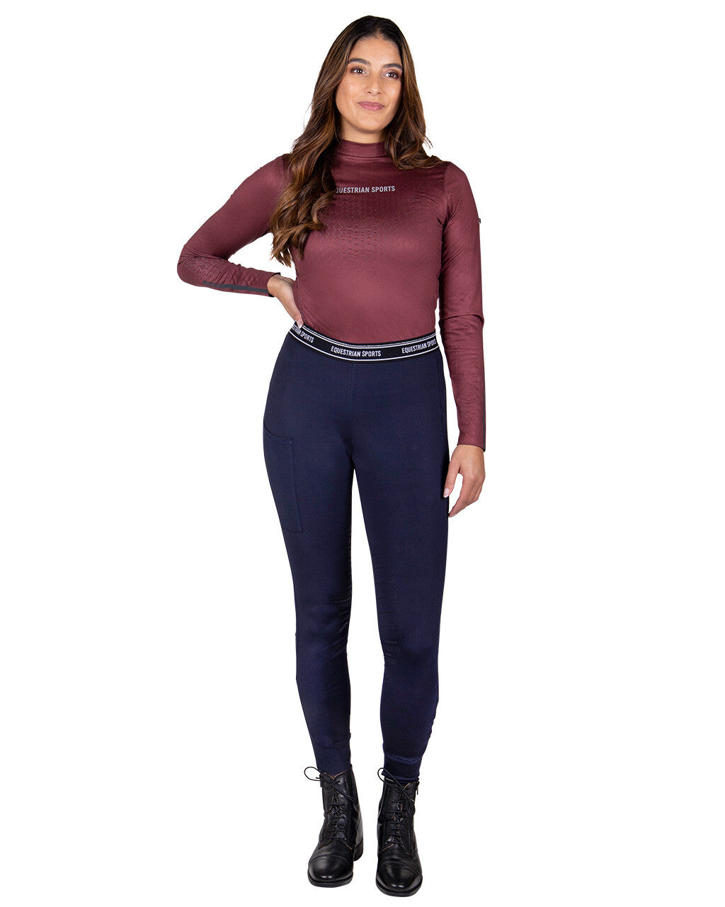 riding tights qiara knee grip