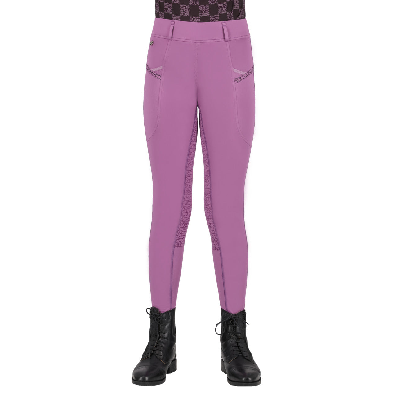 Riding tights Lize Junior full grip Violet / 98