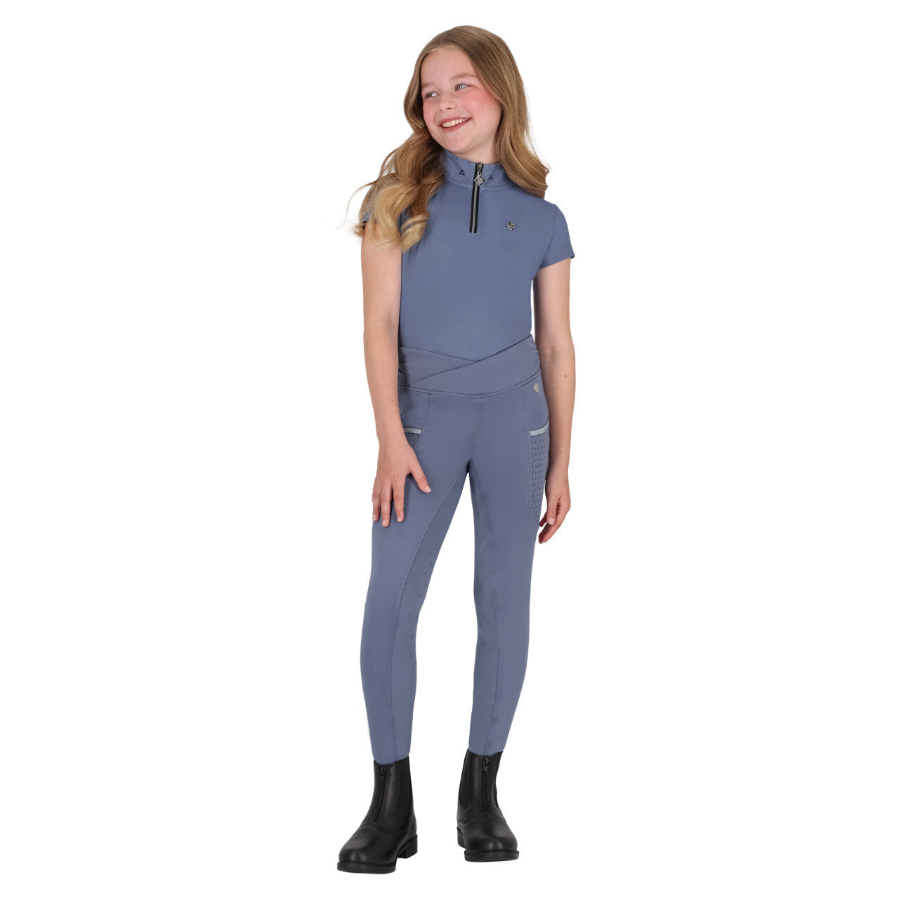 Riding tights Aubree Junior leg grip