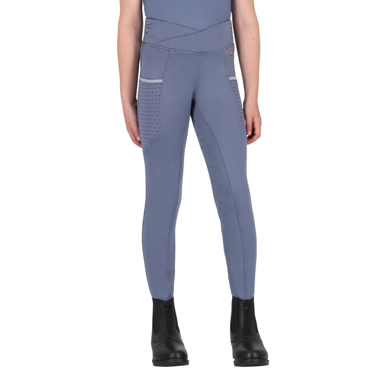 Riding tights Aubree Junior leg grip