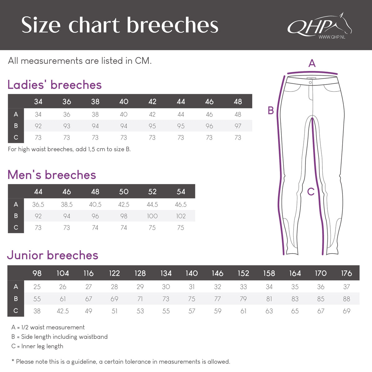 Riding tights Valletta Junior full grip