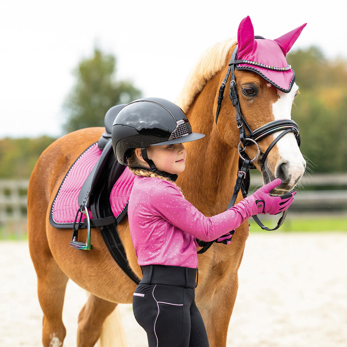 Riding tights Isalyn Junior full grip