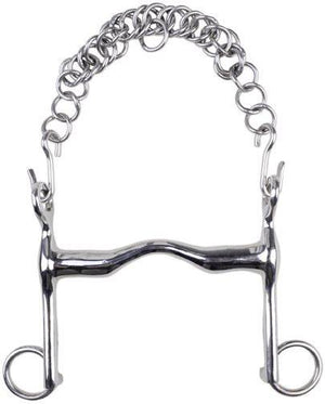 Curb bit, stainless steel, 16 mm, cheek 5 cm 125 mm