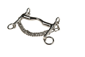 Curb bit, stainless steel, 16 mm, cheek 5 cm 125 mm