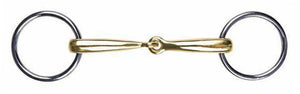 Loose ring snaffle argentan, 14 mm EU55/125 mm UK55/5