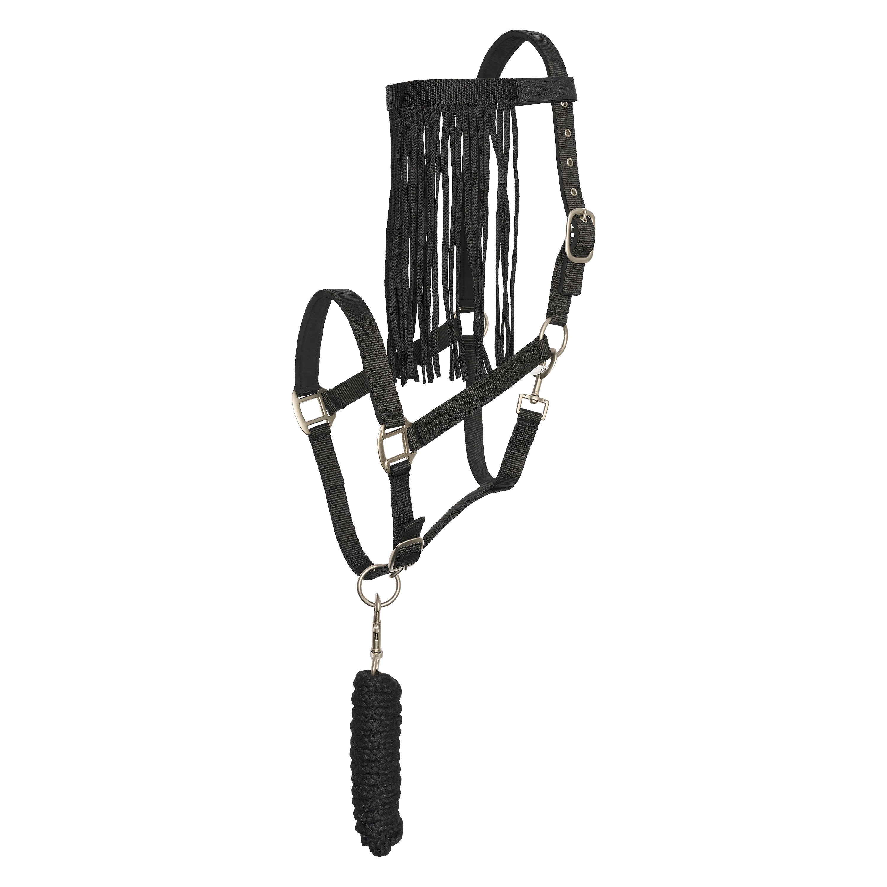 Set of headcollar, lead rope and flyfringes IRH