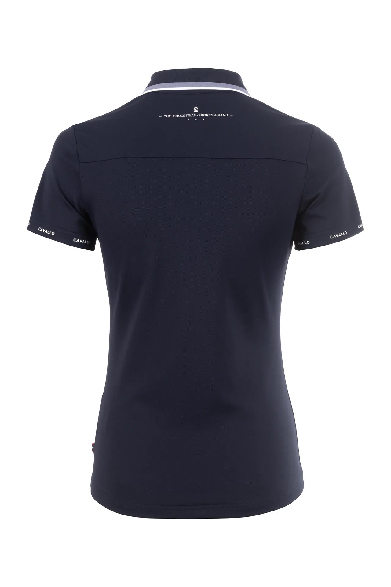 CAVALPIQUE POLO-functional pique, ribbed collar