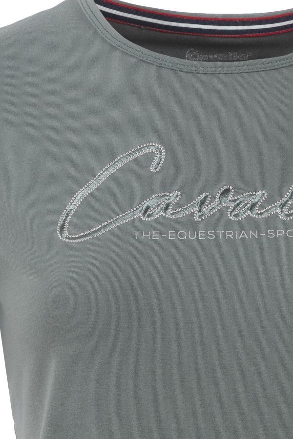 t-shirt cavalnahal – sportig t-shirt i mjuk bomullsjersey för damer
