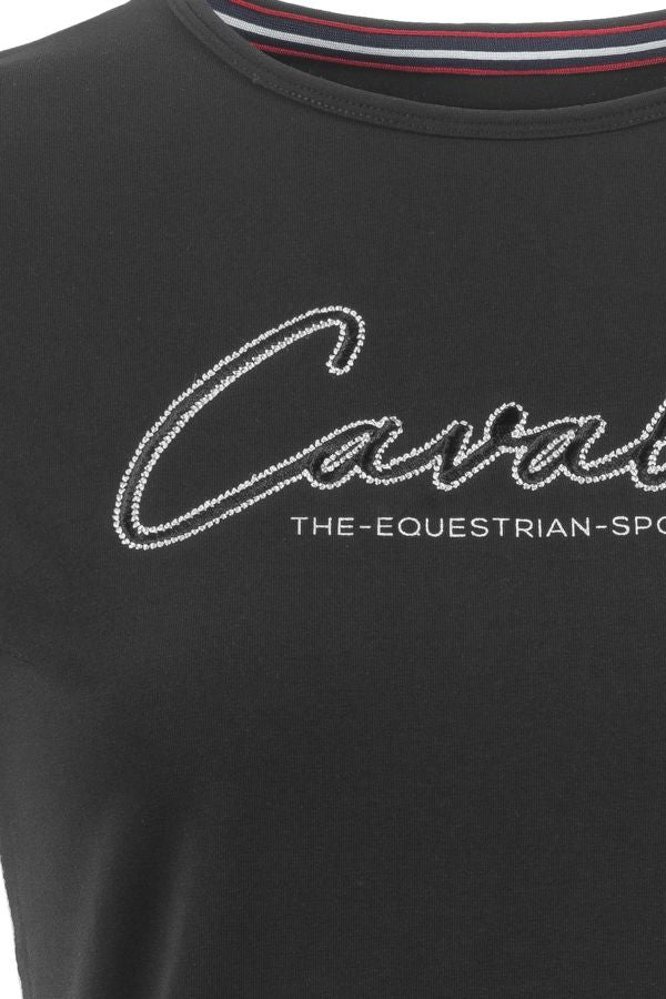 t-shirt cavalnahal – sportig t-shirt i mjuk bomullsjersey för damer