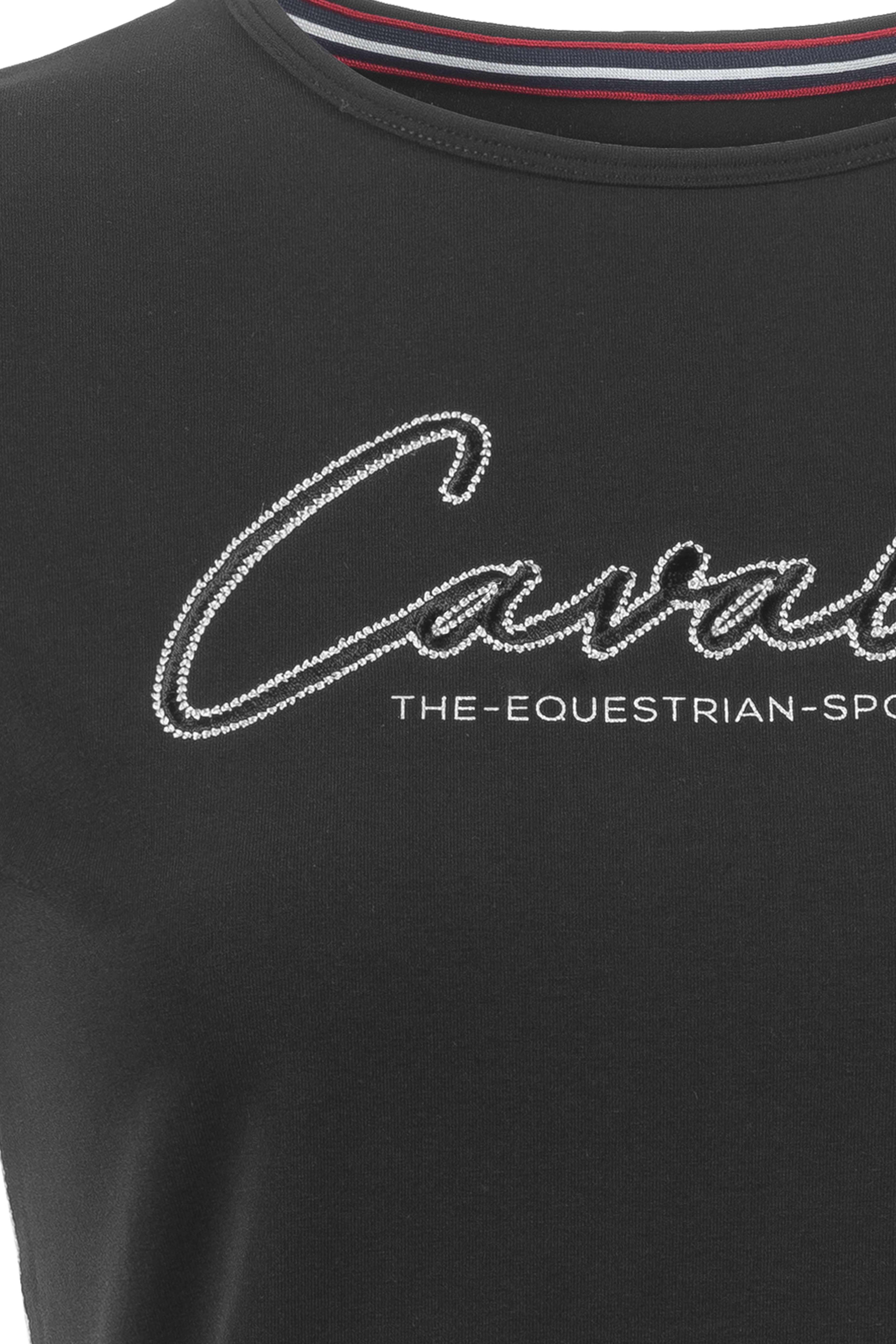 t-shirt cavalnahal – sportig t-shirt i mjuk bomullsjersey för damer