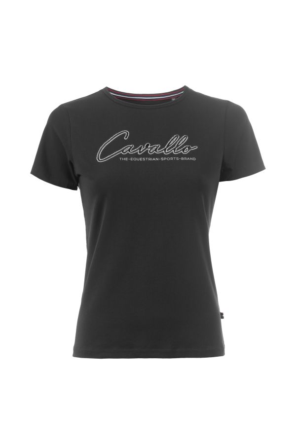 t-shirt cavalnahal – sportig t-shirt i mjuk bomullsjersey för damer