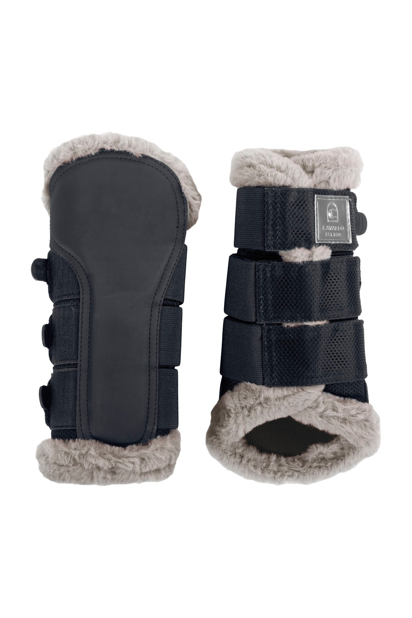 brushing boots CAVALJOCA-
with mesh, faux leather, faux fur