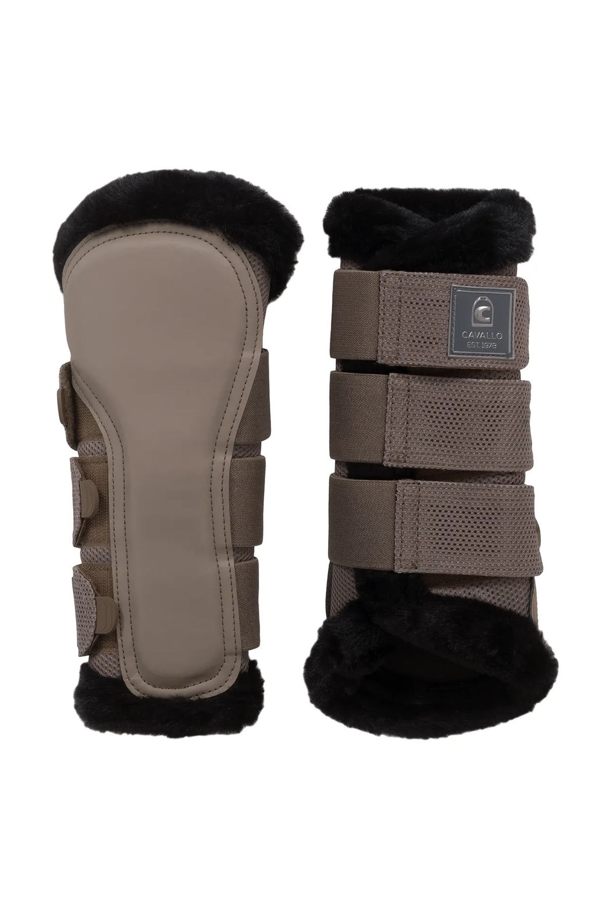 brushing boots CAVALJOCA-
with mesh, faux leather, faux fur