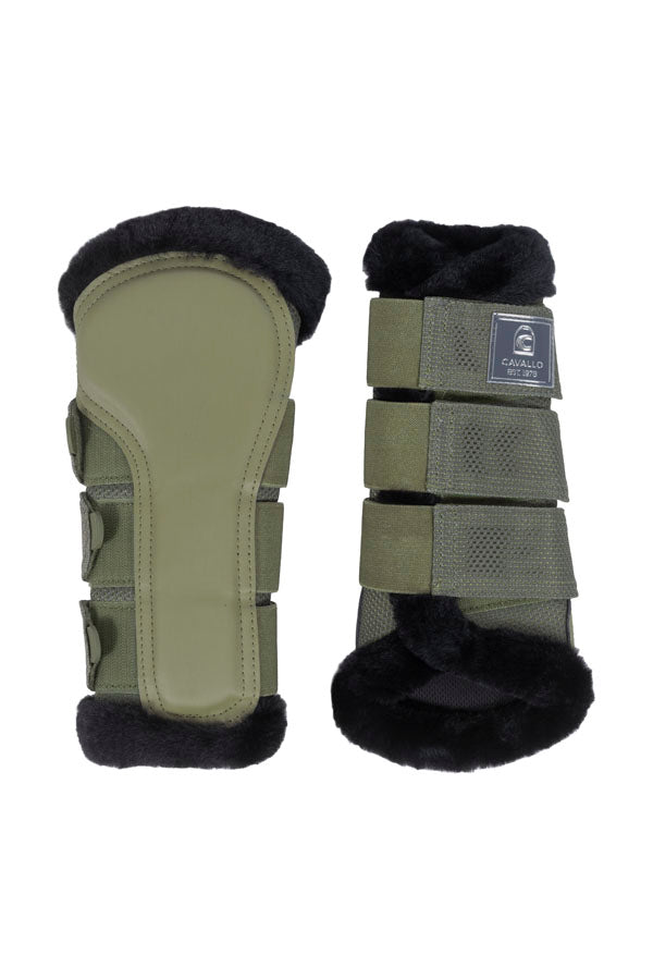 brushing boots CAVALJOCA-
with mesh, faux leather, faux fur