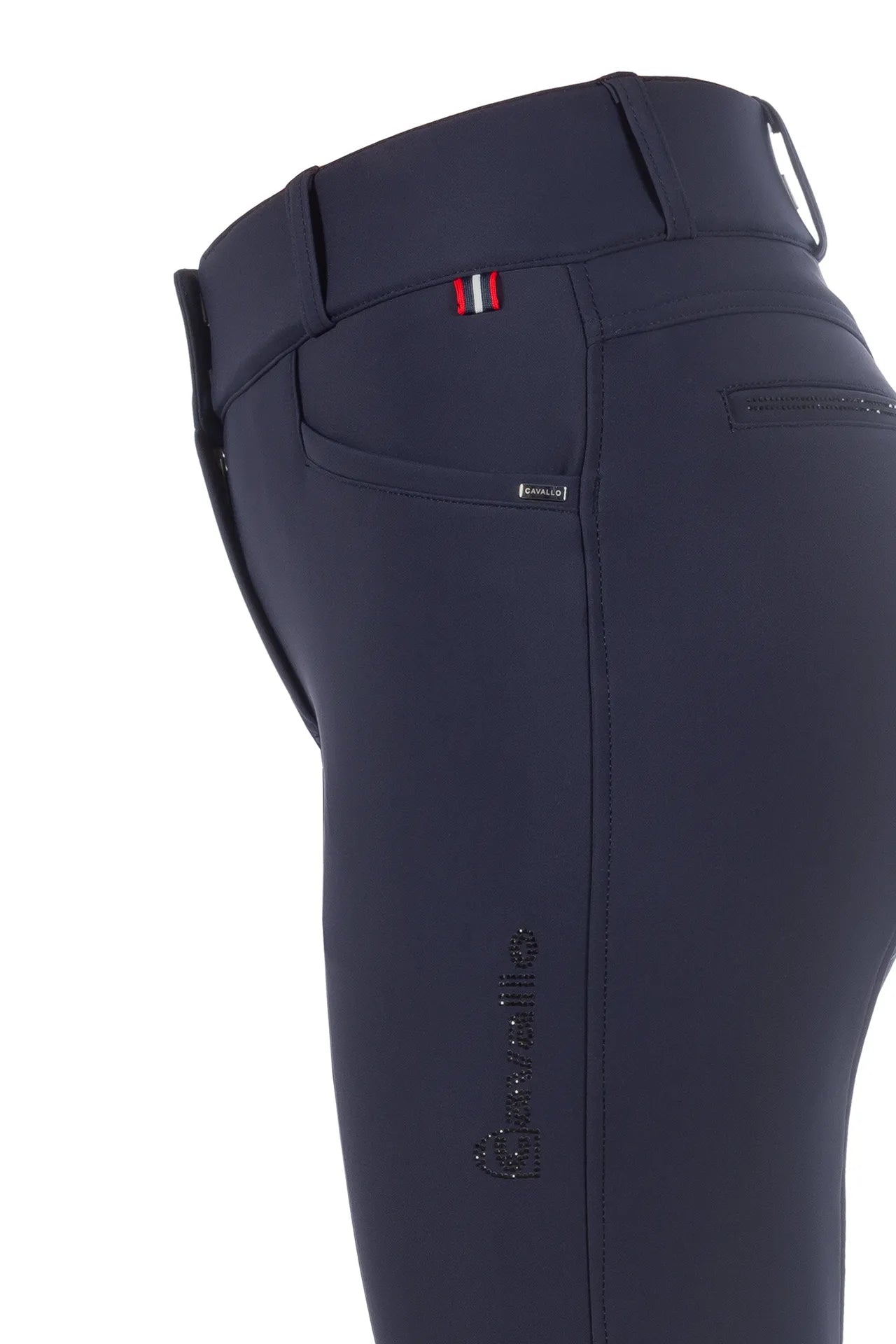 breeches CAVALCHARLET X GRIP CAVAGRIP® silicone full seat, light summer softshell, phone pocket