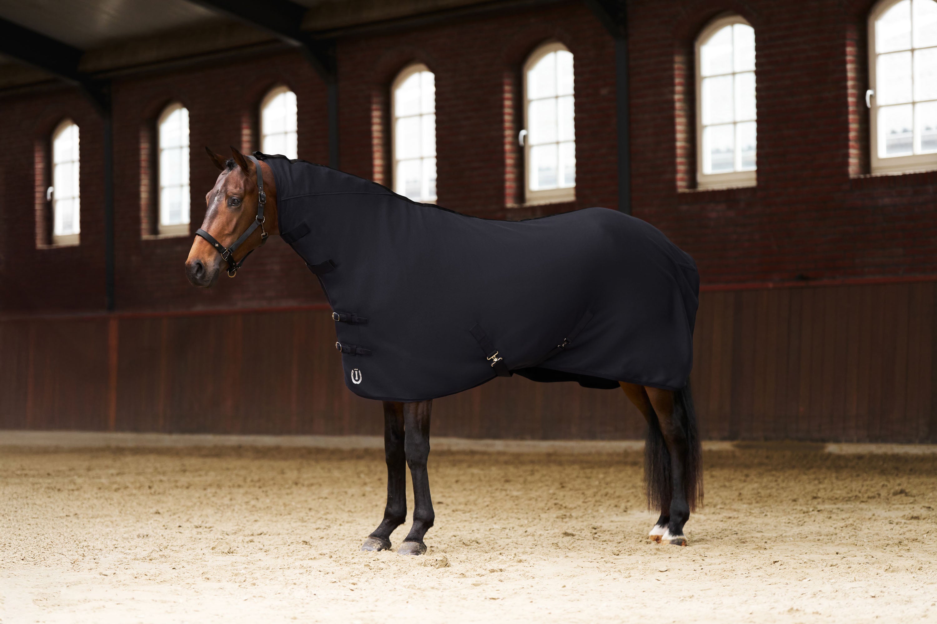 Fleeceblanket with neck IRHFundamental Black / 215