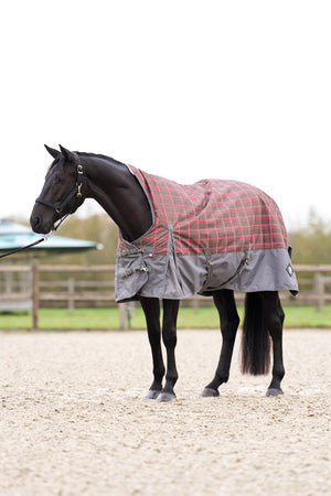 Outdoor blanket IRHCustomized with high neck Fleece Grey check - Grey / 175