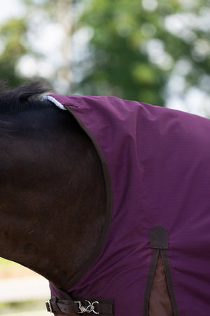 Outdoor blanket IRHCustomized with high neck 300gr Burgundy - Light Brown / 175