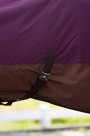 Outdoor blanket IRHCustomized with high neck 300gr Burgundy - Light Brown / 175