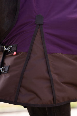 Outdoor blanket IRHCustomized with high neck 400gr Burgundy - Light Brown / 195