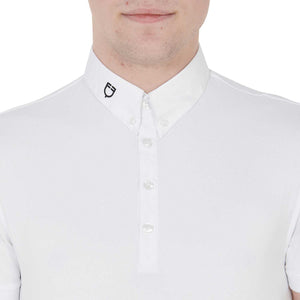 POLO UOMO MANICA CORTA TESSUTO TECNICO MODELLO "HUNT" white / L