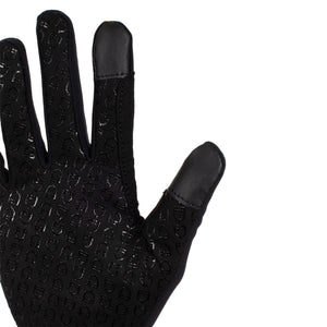 Unisex gloves in fleece fabric BLACK / L