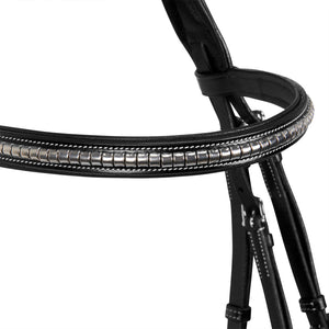 English Headboard In Np Clicher Leather Black / Ponny