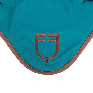 Wave Quilting fly veil in technical fabric BLUE CORAL (19-4526) / MARRON (18-1415) / FULL