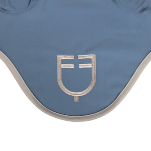 Wave Quilting fly veil in technical fabric BERING SEA (18-4028)/FROST GREY (170000) / PONNY