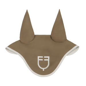 Wave Quilting fly veil in technical fabric WALNUT (18-1112) / ANTIQUE WHITE (11-0105) / FULL