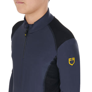 Boys' training base layer in technical fabric NAVY BLAZER (19-3923) / 10 YEARS