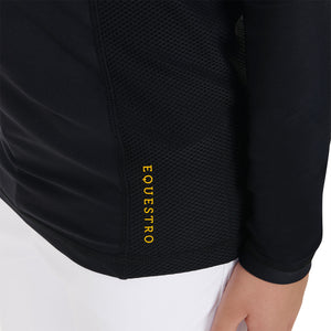 Boys' training base layer in technical fabric BLACK / 10 YEARS