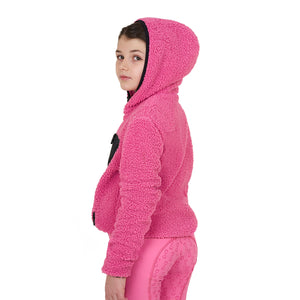Kids' fleece sweatshirt with front zip CHATEAU ROSE / 8 YEARS