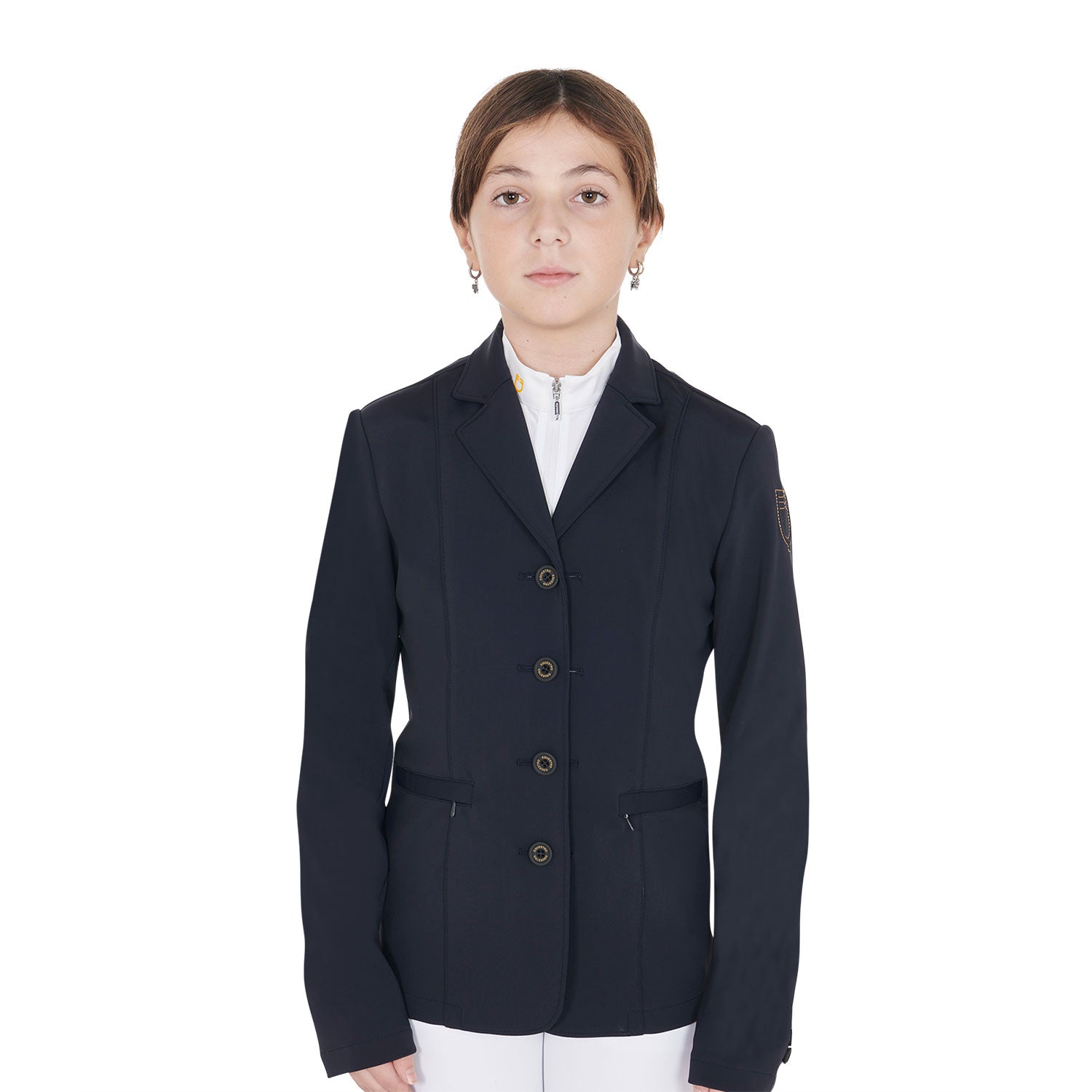 kids' jacket with four buttons BLACK / 8 YEARS