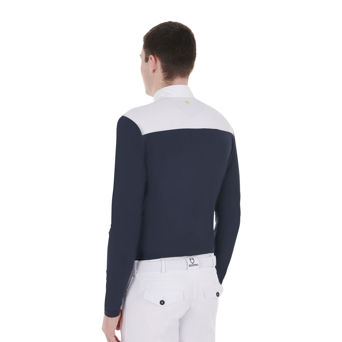 men's long sleeved competition polo shirt