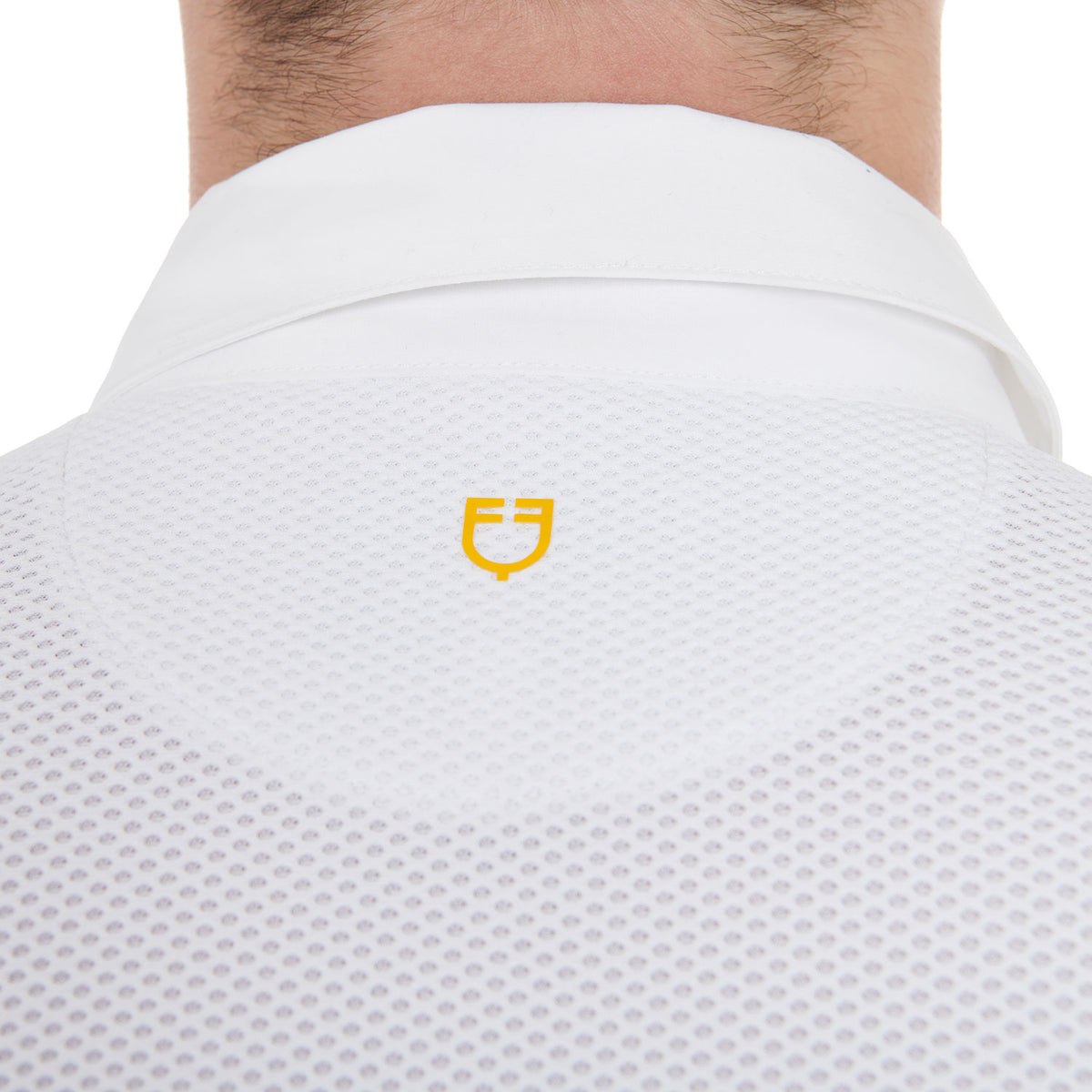 men's long sleeved competition polo shirt