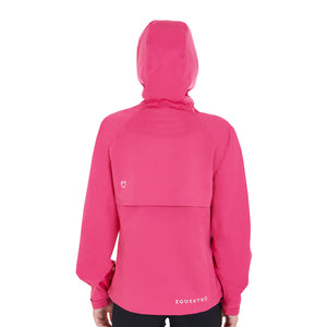 Women's three-layer technical raincoat FUCSIA / L