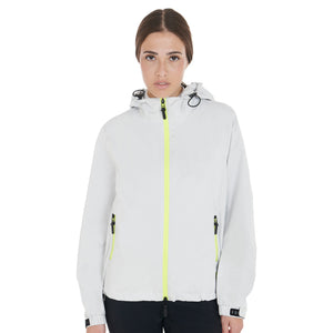 Women's three-layer technical raincoat white / L