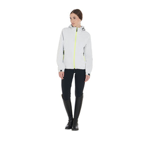 Women's three-layer technical raincoat white / L