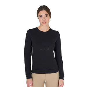 Women'S Crewneck Sweatshirt With Printed Logo black / L