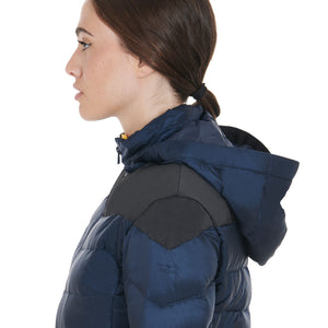 Women'S Slim Fit Down Jacket With Removable Hood navy / L