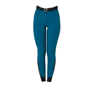 Women's high-waisted full grip breeches BLUE CORAL (19-4526) / 36