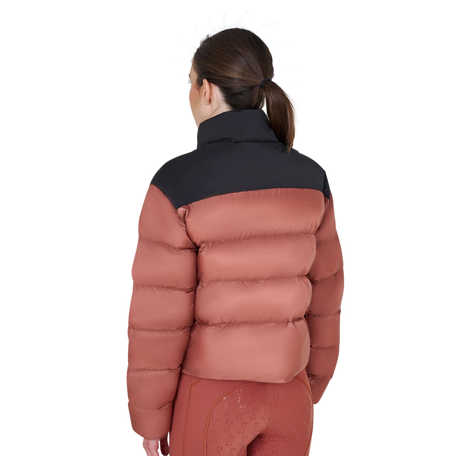 women's cropped down jacket stretch fabric