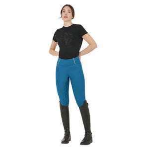 Women's fleece lining leggings BLUE CORAL (19-4526) / XS