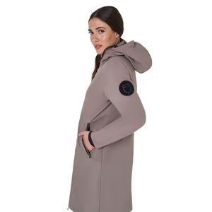 WOMEN'S BASIC LONG PUFFER JACKET BRINDLE (18-1110) / XS