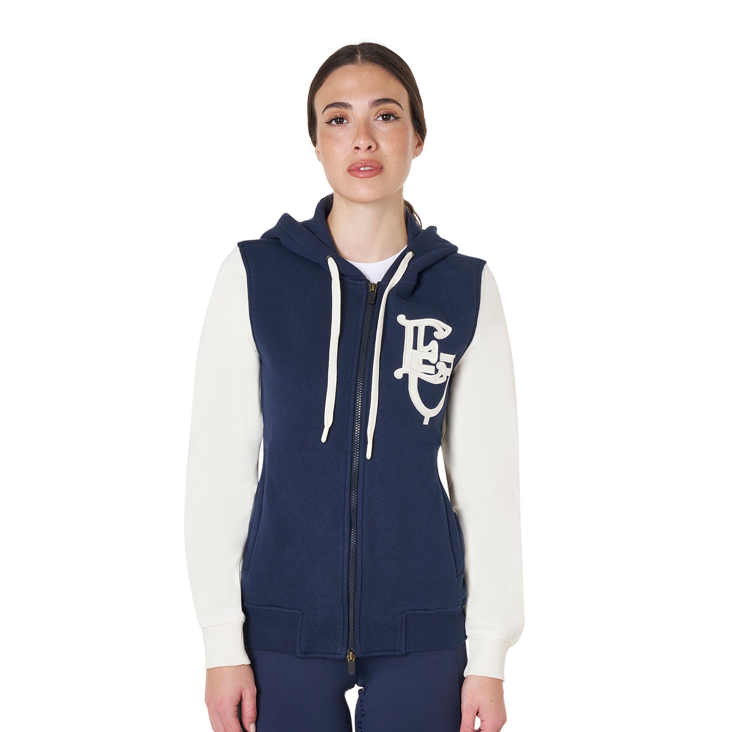 women'seqtwotonehoodiewithfrontzip